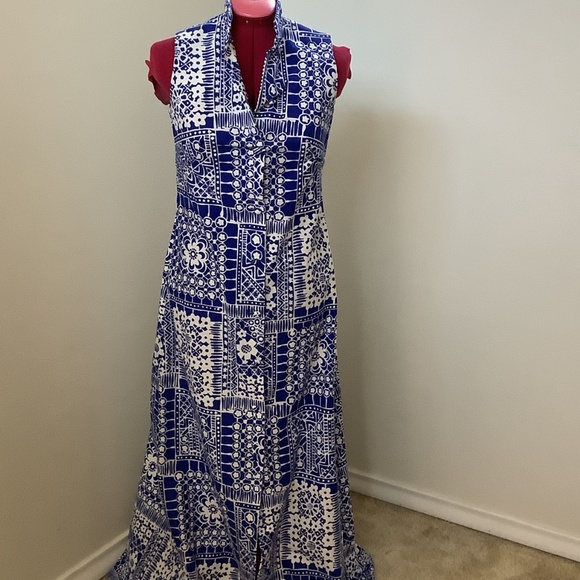 Vintage Liberty House of Hawaii Maxi dress with covered buttons - Picture 6 of 8